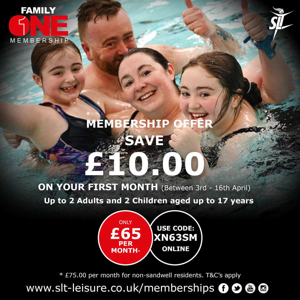 Family ONE Membership Offer April 2023
