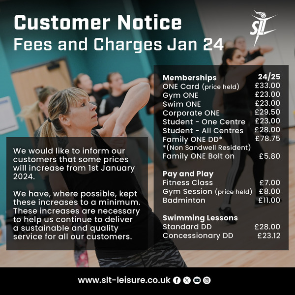 Customer Notice: Fees and Charges 2024/25